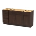 thumbnail image 3 of Vanity Art 63" Freestanding Bathroom Vanity Cabinet without Top in Brown, 3 of 6