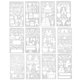 thumbnail image 1 of Valentine's Day Painting Templates Hollowed Drawing Stencils for DIY Use 12Pcs, 1 of 3