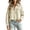 Khaki, variant on Boho Striped Button Down Shirt for Women, Vintage Long Sleeve Puff Sleeve Blouse, Oversized Loose Fit Casual Tops, Fall Fashion Tunic Blue L