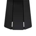 thumbnail image 3 of Walker Edison Modern 48" Round Solid Wood Pedestal Dining Table, Black, 3 of 13