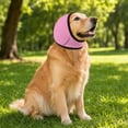 thumbnail image 4 of BingTong Dog Noise Cancelling Ear Wrap, Dog No Shake Ear Muffs Noise Protection Firework Thunder Vacuum, Comfortable Quiet Dogs Calming Hoodie, For Grooming Bathing & Swimming Pink, 4 of 4