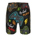 thumbnail image 4 of Kll Play Game3 Men'S Casual Summer Beach Shorts Hawaiian Shorts With Pockets-Small, 4 of 9