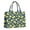 Yellow Lemon Fruit, variant on Large Capacity Tote Bag,Yellow Lemon Fruit Slices Blue Pattern Handbag Fashion Luxury Tote Bag,15.7"x13"x 5.1" Inches,Laptop Compatible