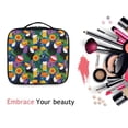 thumbnail image 6 of FORMRS Travel Makeup Bag Large Capacity Train Case Cosmetic Organizer with Adjustable Dividers, Colorful Toucans Pattern, 6 of 8