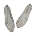 thumbnail image 3 of Stunner Women's Beach Jelly Shoes Flower Slip On Crystal Summer Soft Hollow Ballet Flats, 3 of 5