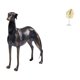thumbnail image 1 of Estatua de perro de resina, figura de animal, escultura de hoja, adorno de escritorio coleccionable, decoración artística de resina de hierro, adecuad, 1 of 8