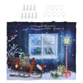 thumbnail image 2 of Cortina navideña, cortina estilo navideño, cortinas D personalizadas, cortina construida para el futuro, 2 of 8
