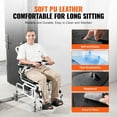 thumbnail image 4 of VEVOR Shower Wheelchair, 17.5in Width Aluminum Alloy Bathroom Wheelchair for Inside Shower, Adjustable Rolling Shower Chair w/ Brake for Disabled Adult, 300 lbs Capacity Shower Transport Chair, 4 of 8