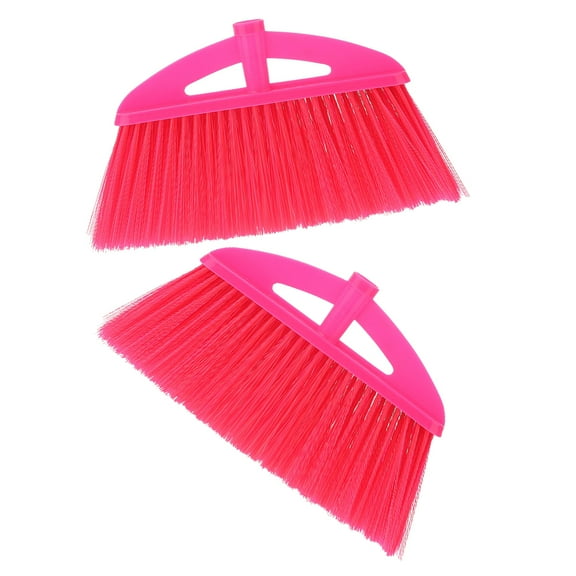 2 Pcs Plastic Broom Head Heavy-duty Broom Head Household Broom Head Household Brooms Office