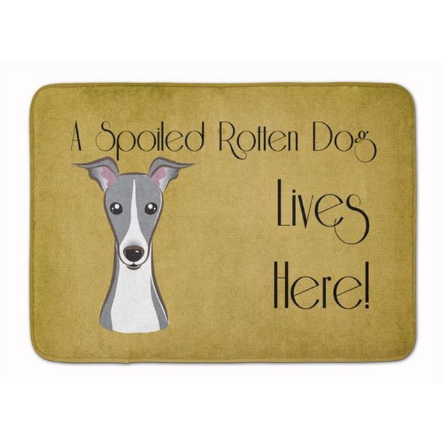 Carolines Treasures BB1484RUG Italian Greyhound Spoiled Dog Machine Washable Memory Foam Mat