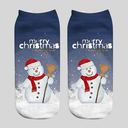 

Unisex Christmas Funny 3D Fashion Printed Casual Socks Cute Low Cut Ankle Socks