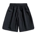 thumbnail image 6 of UVEASISHA Mens Tracksuit 2 Piece Set Half Zip Short Sleeve Shirt and Drawstring Short Pants Lounge Sets Oversized Casual Sweatsuits Outfits with Pockets Black L, 6 of 10