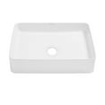 thumbnail image 2 of Concorde Rectangle Ceramic Vessel Sink, 2 of 13