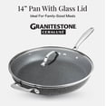 thumbnail image 6 of Granitestone 14 Inch Large Frying Pan with Lid, Ceramic Non Stick Frying Pans Skillet, Non Toxic Frying Pans Nonstick for Sauté & Cooking, Oven & Dishwasher Safe, 6 of 10