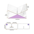 thumbnail image 3 of Acrylic Book Holder X-shaped Display Stand For Cookbook Recipe Menu Magazines Storybook Holder For, 3 of 5