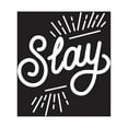 thumbnail image 4 of Vinyl Wall Art Decal - Slay - 24.6" x 34" - Chic Modern Urban Home Bedroom Office Living Room Quote - Trendy Motivational Workplace Apartment Indoor Outdoor Work Decoration (24.6" x 34"; White), 4 of 4