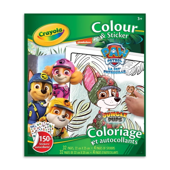 Crayola Colour & Sticker Book, Paw Patrol