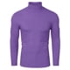 thumbnail image 1 of Camisa de Mangas Largas uxcell Cuello de Cisne Ajuste Delgado Casual Morado 44, 1 of 7