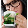 thumbnail image 2 of 3drose, a Truck Done in a Green Finish Going down the Highway, 11oz Two-tone Green Mug, 2 of 6