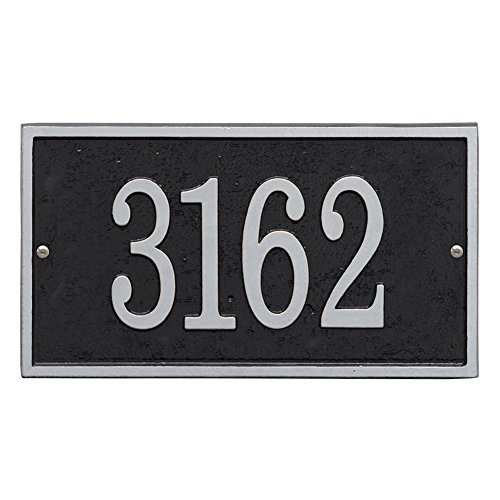 Whitehall Personalized Address Plaque Custom 1 Line Cast Aluminum Concord Oval House Number Wall Sign Antique Copper 15 W X 9 5 H Outdoor Décor Address Signs