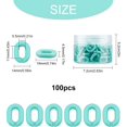 1 Box Acrylic Linking Rings Quick Link Connectors For Jewelry Chains ...