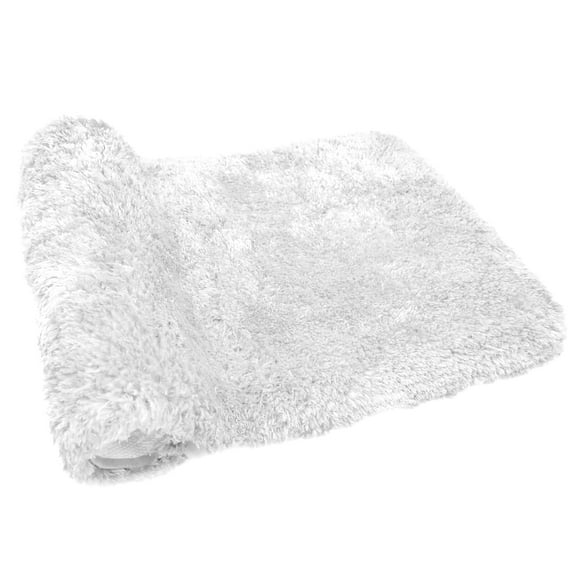 Astarin Bathroom Rugs Non Slip Washable, Microfiber Absorbent Bath Mat for Tub, Shaggy Soft Bath Rug for Floor, Bathtub and Shower, Thick Plush Quick Dry Throw Rug, (White 20" x 32")