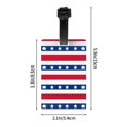 thumbnail image 4 of Luggage Tags for Suitcases, American Patriotic Stars And Stripes Leather Bag Luggage Tags ID Label Tags Privacy Protection Travel Bag Labels, 4 of 6
