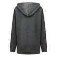 thumbnail image 5 of Fesfesfes Women Hooded Casual Print Hooded Long Sleeve Round Neck T-Shirt Top or, 5 of 5