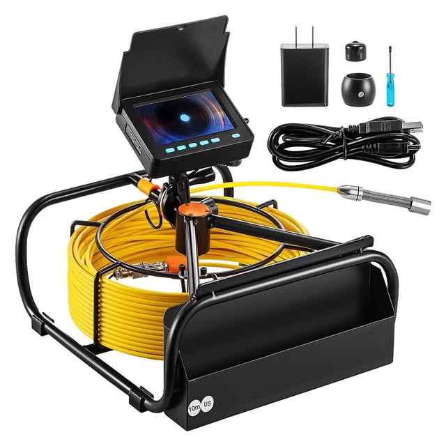 Sewer Camera 4.3" Screen Pipeline Inspection with DVR Waterproof Industrial Endoscope ,Easily Maneuver