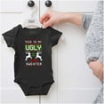 thumbnail image 5 of Xmas This My Ugly Christmas Sweater Baby Romper Boys or Girls Brisco Brands NB, 5 of 6