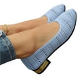 thumbnail image 6 of longantii Women's Flats Shoes Women Comfortable Woven Dress Shoes Black Pointed Toe Flats Ballet Mesh Knit Flat Dressy Slip on Business Casual Shoes for Women, 6 of 7