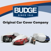 مقطورة Budge Sportsman، غطاء دراجة نارية مقاوم للماء، غطاء داخلي وخارجي عالي التحمل في جميع الأحوال الجوية، مقاس 1 للدراجات النارية الكبيرة، أسود