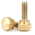 thumbnail image 3 of (2pcs) Brass Natural Color High Head Double Layer Hand Screws, M6x16mm(Head Biameter 14mm), 3 of 5