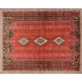 thumbnail image 1 of Ahgly Company Machine Washable Indoor Rectangle Traditional Rust Pink Area Rugs, 2' x 5', 1 of 7