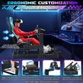 thumbnail image 6 of Racing Simulator Cockpit Stand with Elite Series Racing Seats for Logitech/Thrustmaster/Fanatec G29 G920 G923 T80 T300,djustable Steering Wheel Stand,Not Included Wheel,Pedals & Shifter, 6 of 7
