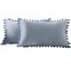 thumbnail image 1 of Funda de almohada de terciopelo: 2 uds. Funda de almohada con pompón funda de cojín decoración del hogar, 1 of 7