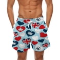 thumbnail image 4 of 3D Printed Union Flag Pattern Board Shorts For Men Outdoor Quick Dry Sport Beach Shorts Casual Mens Swim Trunks Gym Shorts, 4 of 6