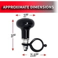 thumbnail image 5 of Auto Heavy Duty Suicide Knob Car Black Steering Wheel Spinner Handle, 5 of 6