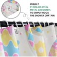 thumbnail image 4 of Easter Shower Curtain, Colorful Eggs Cute Machine Washable Waterproof Fabric for Bathroom Bathtub Decor with Hooks 72x72, 4 of 6