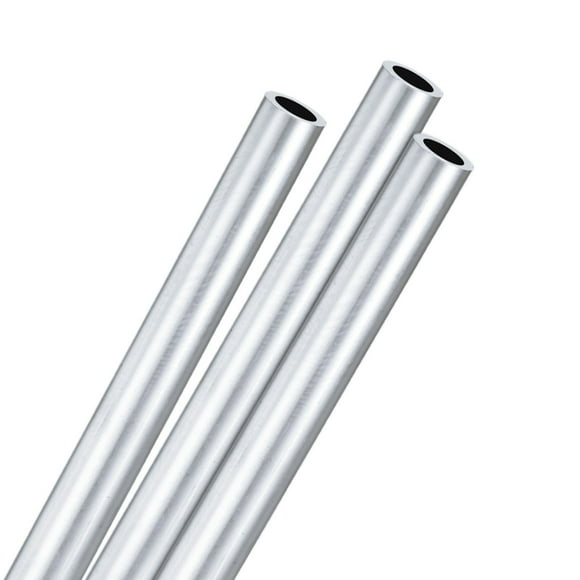 Uxcell 3-Pack 6063 Aluminum Round Tube, 12mmx18mm(IDxOD) 300mm Length Straight Tubing