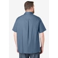 thumbnail image 3 of KingSize Men's Big & Tall Solid Wrinkle-Resistant Short Sleeve Button Down, 3 of 5