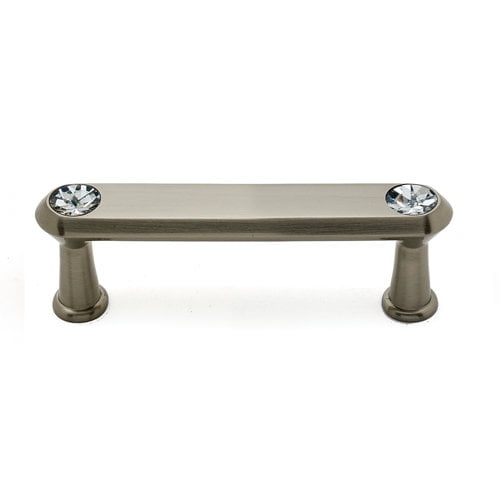 Alno C214-3-PA Swarovski Crystal 3" Cabinet Crystal Pull Polished Antique