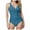 Z02-Light Blue, variant on GEWSEY Women Tummy Control One Piece Swimsuit - Push Up Bathing Suit Full Coverage Swimwear , XXL