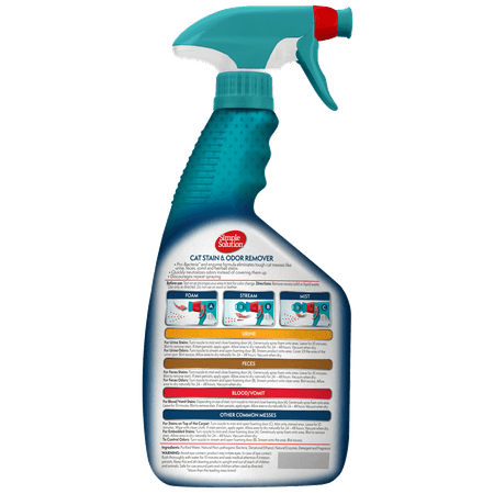 Simple Solution Multi-Surface Cat Stain and Odor Remover - 32 oz.