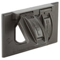 thumbnail image 2 of Hubbel Electric Raco White Single Gang Weatherproof Duplex Box Cover  5180-6, 2 of 3