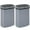 Gray, variant on YRLLENSDAN Kitchen Trash Can 13 Gallon Size, Touchless Trash Can 13 Gallon, Motion Sensor Trash Can with Lid, Automatic Garbage Can 13 Gallon, Plastic Tall Trash Bin, Black