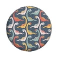 thumbnail image 3 of Rv Spare Tire Cover 17 inch - cute cartoon Dinosaur A Tire Covers for Trailers, Adjustable Camper Spare Tire Cover, 3 of 7