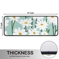 thumbnail image 5 of Kitchen Rugs Sets Of 2,Teal Daisy Flower White Blooms Pattern Anti Fatigue Kitchen Mat Rugs Non Slip Washable,Decorative Kitchen Floor Mats for Kitchen,Sink,Laundry,17"x47"+17"x47", 5 of 5