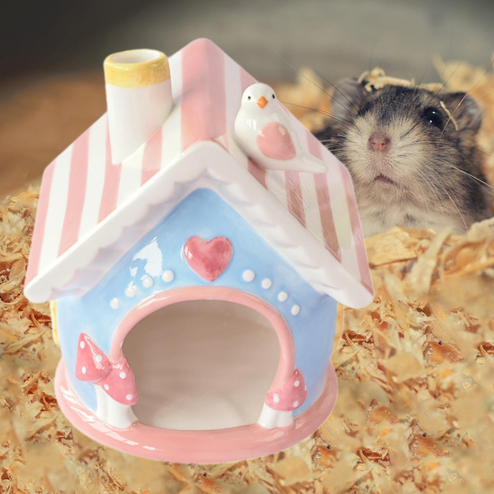 Serenable Hamster House Small Pets Play Hut Decoration Cage Accessories Play and Rest for Squirrels Dwarf Hamster Guinea Pig Chinchilla