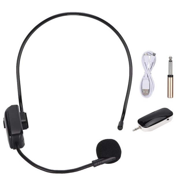 Micrófono Inalámbrico Uhf Auriculares Micrófono Inalámbrico Micrófono Para Enseñanza Reunión Guía Turística matsuzay EL007481-00